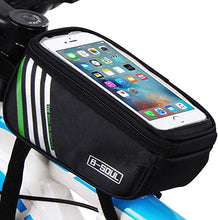 Load image into Gallery viewer, Bike Phone Mount Bag, Cycling Waterproof Front Frame Top Tube Handlebar Touch Screen Holder Bicycle Pouch Case