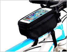 Load image into Gallery viewer, Bike Phone Mount Bag, Cycling Waterproof Front Frame Top Tube Handlebar Touch Screen Holder Bicycle Pouch Case