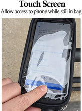 Load image into Gallery viewer, Bike Phone Mount Bag, Cycling Waterproof Front Frame Top Tube Handlebar Touch Screen Holder Bicycle Pouch Case
