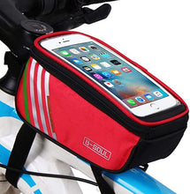 Load image into Gallery viewer, Bike Phone Mount Bag, Cycling Waterproof Front Frame Top Tube Handlebar Touch Screen Holder Bicycle Pouch Case
