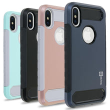 Load image into Gallery viewer, iPhone XS / iPhone X Case - Hybrid Phone Cover with Carbon Fiber Accents - Arc Series