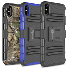 Load image into Gallery viewer, iPhone XS Max Holster Case - Hybrid Case with Belt Clip - Explorer Series