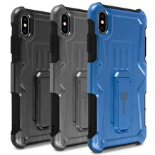 Load image into Gallery viewer, iPhone XS Max Holster Case Spectra Series Protective Kickstand Phone Cover with Rotating Belt Clip
