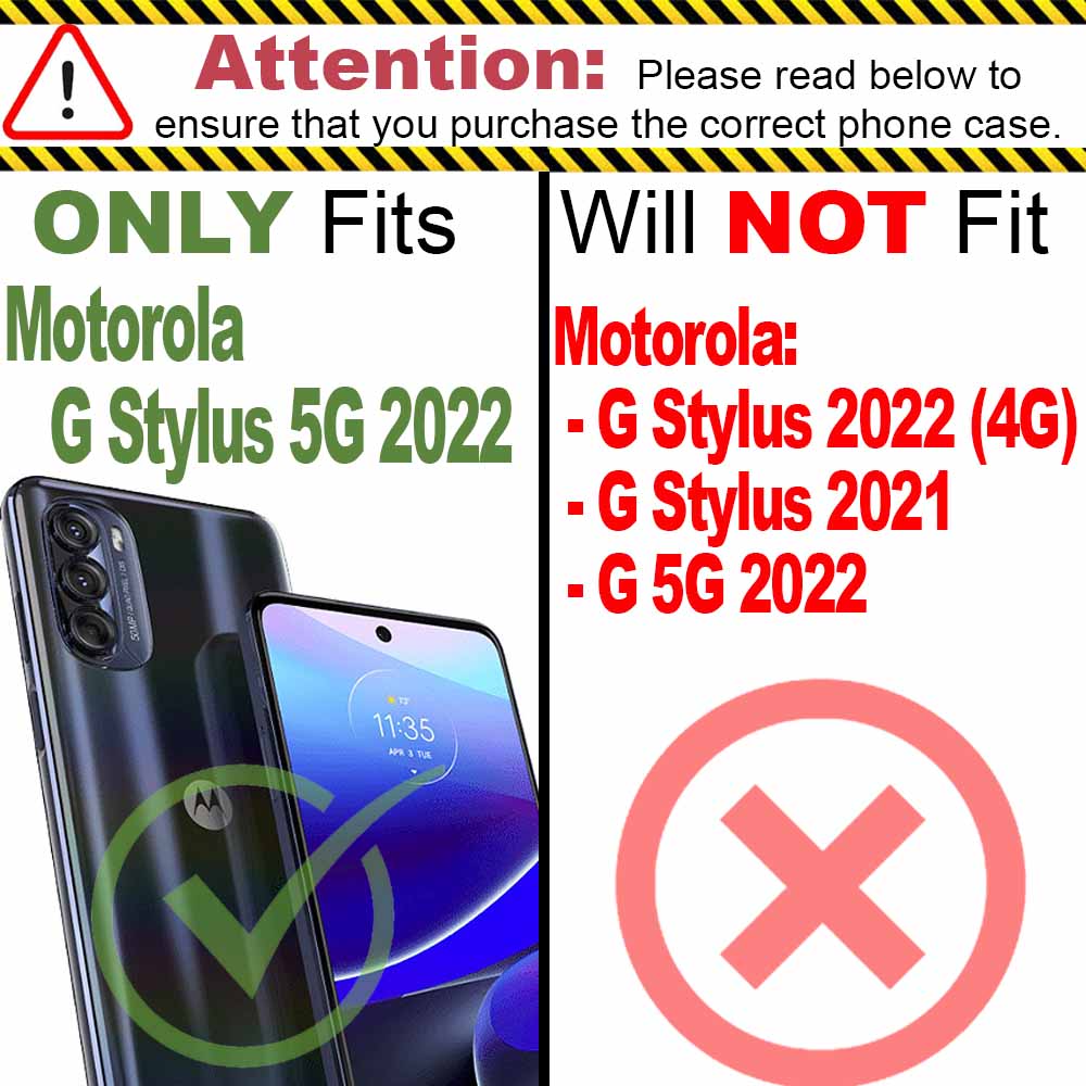 For Moto G Stylus 5G 2022,2021 Heavy Duty Shockproof TPU Case + Screen  Protector
