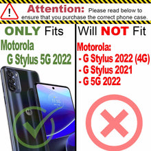 Load image into Gallery viewer, Motorola Moto G Stylus 5G 2022 Wallet Case RFID Blocking Leather Folio Phone Pouch