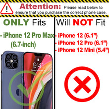 Load image into Gallery viewer, Apple iPhone 12 Pro Max Wallet Case - RFID Blocking Leather Folio Phone Pouch - CarryALL Series