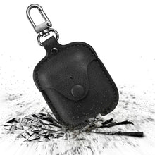 Load image into Gallery viewer, AirPods Case Cover, Leather Slim Fit Protective Soft Cover for Apple AirPods 1 & 2 Charging Case with Keychain