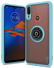 Load image into Gallery viewer, Motorola Moto E6 Plus Case - Clear Tinted Metal Ring Phone Cover - Dynamic Series