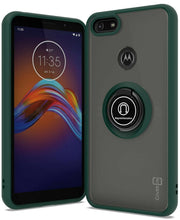 Load image into Gallery viewer, Motorola Moto E6 Play Case - Clear Tinted Metal Ring Phone Cover - Dynamic Series