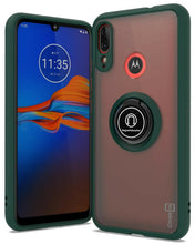 Load image into Gallery viewer, Motorola Moto E6 Plus Case - Clear Tinted Metal Ring Phone Cover - Dynamic Series