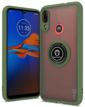Load image into Gallery viewer, Motorola Moto E6 Plus Case - Clear Tinted Metal Ring Phone Cover - Dynamic Series