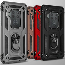 Load image into Gallery viewer, Motorola One Zoom Case with Metal Ring Kickstand - Resistor Series
