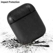 Load image into Gallery viewer, Leather AirPods Case Cover with Keychain Clip, Protective Hard Vegan Leather Cover for Apple AirPods 1 & 2 Charging Case