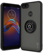 Load image into Gallery viewer, Motorola Moto E6 Play Case - Clear Tinted Metal Ring Phone Cover - Dynamic Series