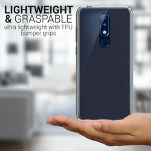 Load image into Gallery viewer, Nokia 5.1 Plus Clear Case - Slim Hard Phone Cover - ClearGuard Series