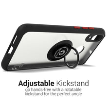 Load image into Gallery viewer, Motorola Moto E6 Plus Case - Clear Tinted Metal Ring Phone Cover - Dynamic Series