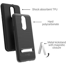 Load image into Gallery viewer, LG Aristo 4 Plus Cases / LG Prime 2 Case - Metal Kickstand Hybrid Phone Cover - SleekStand Series