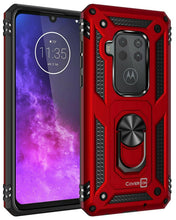 Load image into Gallery viewer, Motorola One Zoom Case with Metal Ring Kickstand - Resistor Series