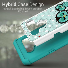 Load image into Gallery viewer, LG V50 ThinQ Case - Rhinestone Bling Hybrid Phone Cover - Aurora Series