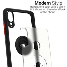 Load image into Gallery viewer, Motorola Moto E6 Plus Case - Clear Tinted Metal Ring Phone Cover - Dynamic Series