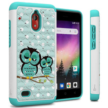 Load image into Gallery viewer, Coolpad Illumina Case - Rhinestone Bling Hybrid Phone Cover - Aurora Series
