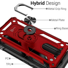 Load image into Gallery viewer, LG K40 / Xpression Plus 2 / Harmony 3 / Solo LTE Case with Metal Ring Kickstand - Resistor Series
