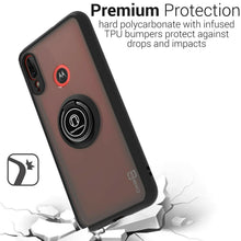 Load image into Gallery viewer, Motorola Moto E6 Plus Case - Clear Tinted Metal Ring Phone Cover - Dynamic Series