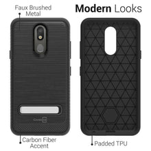 Load image into Gallery viewer, LG Aristo 4 Plus Cases / LG Prime 2 Case - Metal Kickstand Hybrid Phone Cover - SleekStand Series