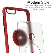 Load image into Gallery viewer, Motorola Moto E6 Play Case - Clear Tinted Metal Ring Phone Cover - Dynamic Series