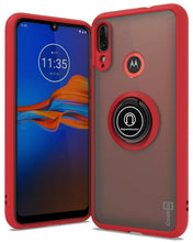 Load image into Gallery viewer, Motorola Moto E6 Plus Case - Clear Tinted Metal Ring Phone Cover - Dynamic Series
