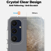 Load image into Gallery viewer, Samsung Galaxy A35 5G Clear Hybrid Slim Hard Back TPU Case Chrome Buttons
