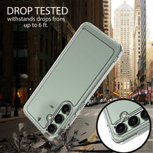 Load image into Gallery viewer, Samsung Galaxy S24 FE 5G Clear Hybrid Slim Hard Back TPU Case Chrome Buttons
