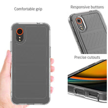 Load image into Gallery viewer, Samsung Galaxy XCover7 Clear Hybrid Slim Hard Back TPU Case Chrome Buttons
