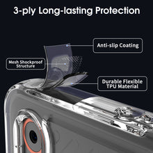 Load image into Gallery viewer, Samsung Galaxy XCover7 Clear Hybrid Slim Hard Back TPU Case Chrome Buttons
