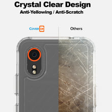 Load image into Gallery viewer, Samsung Galaxy XCover7 Clear Hybrid Slim Hard Back TPU Case Chrome Buttons
