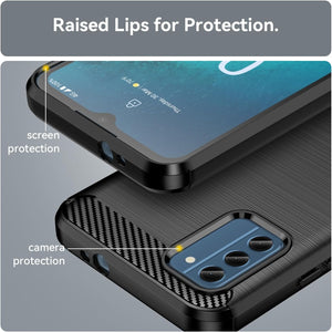 Nokia C300 / G100 Case Slim TPU Phone Cover w/ Carbon Fiber