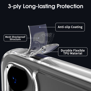 Samsung Galaxy S23 FE Clear Hybrid Slim Hard Back TPU Case Chrome Buttons