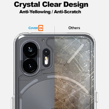 Load image into Gallery viewer, Nothing Phone 2 Clear Phone Case Hybrid Slim Hard Back TPU Case Chrome Buttons
