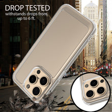 Load image into Gallery viewer, Apple iPhone 15 Pro Clear Hybrid Slim Hard Back TPU Case Chrome Buttons
