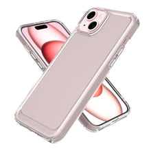Load image into Gallery viewer, Apple iPhone 15 Plus Phone Case Clear Hybrid Slim Hard Back TPU Case Chrome Buttons
