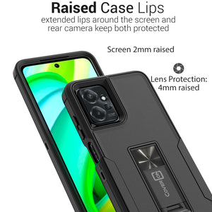 Motorola Moto G Power 5G 2023 Case Heavy Duty Rugged Phone Cover w/ Kickstand