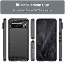 Load image into Gallery viewer, Google Pixel 8 Pro Phone Case Slim TPU Phone Cover w/ Carbon Fiber
