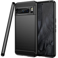 Load image into Gallery viewer, Google Pixel 8 Pro Phone Case Slim TPU Phone Cover w/ Carbon Fiber
