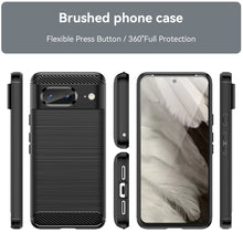 Load image into Gallery viewer, Google Pixel 8 Case Slim TPU Phone Cover w/ Carbon Fiber
