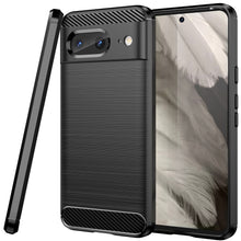 Load image into Gallery viewer, Google Pixel 8 Case Slim TPU Phone Cover w/ Carbon Fiber
