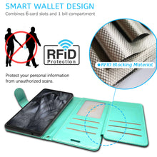 Load image into Gallery viewer, Google Pixel 8 Pro Phone Case  Wallet RFID Blocking Leather Folio Phone Pouch
