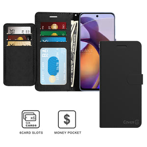 Motorola Moto G Stylus 5G 2023 Wallet Case RFID Blocking Leather Folio Phone Pouch