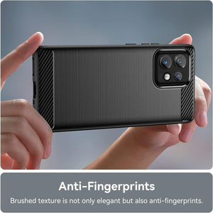 Motorola Edge+ Plus (2023) / Moto Edge 40 Pro Case Slim TPU Phone Cover w/ Carbon Fiber