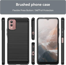 Load image into Gallery viewer, Nokia C32 Case Slim TPU Phone Cover w/ Carbon Fiber
