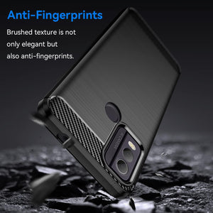 Nokia C22 Case Slim TPU Phone Cover w/ Carbon Fiber